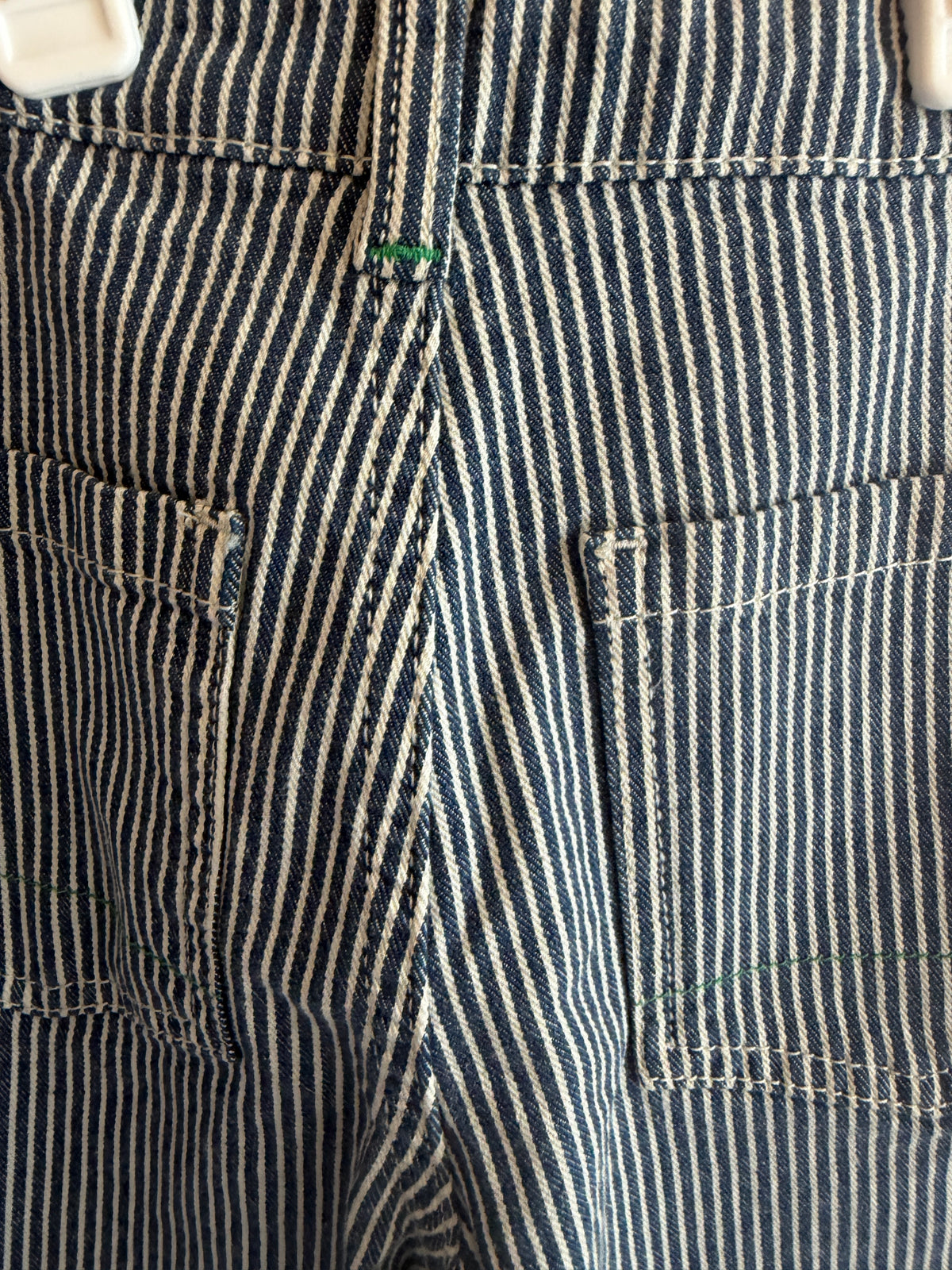 NWT Mini Boden Blue and White Stripe Workwear Pants / 7