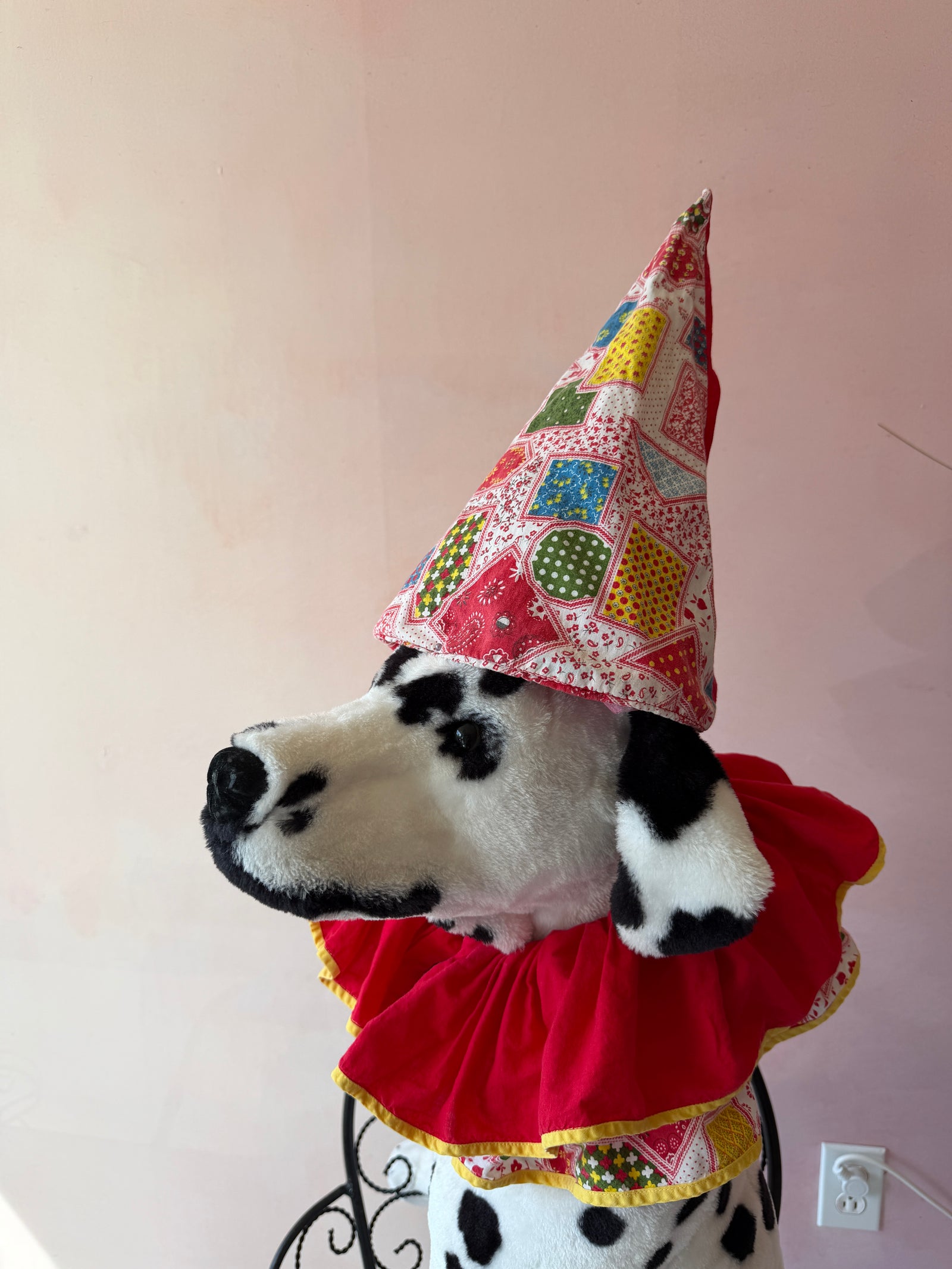 vintage homemade Jester Hat & Collar
