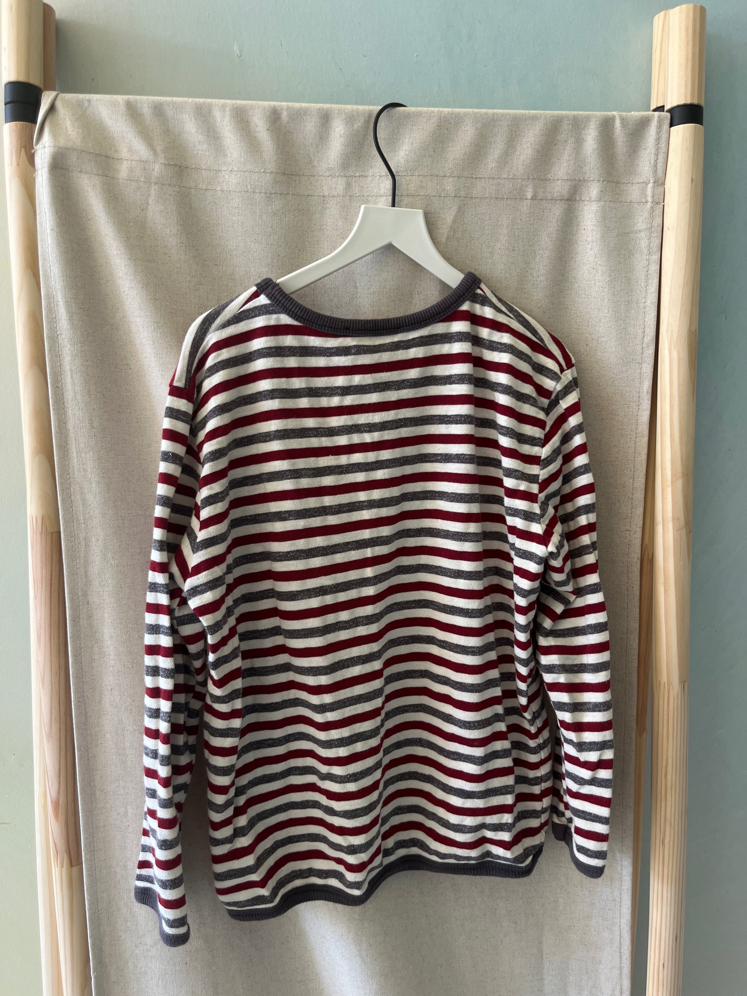 Zara Maroon Stripe Shirt / 9