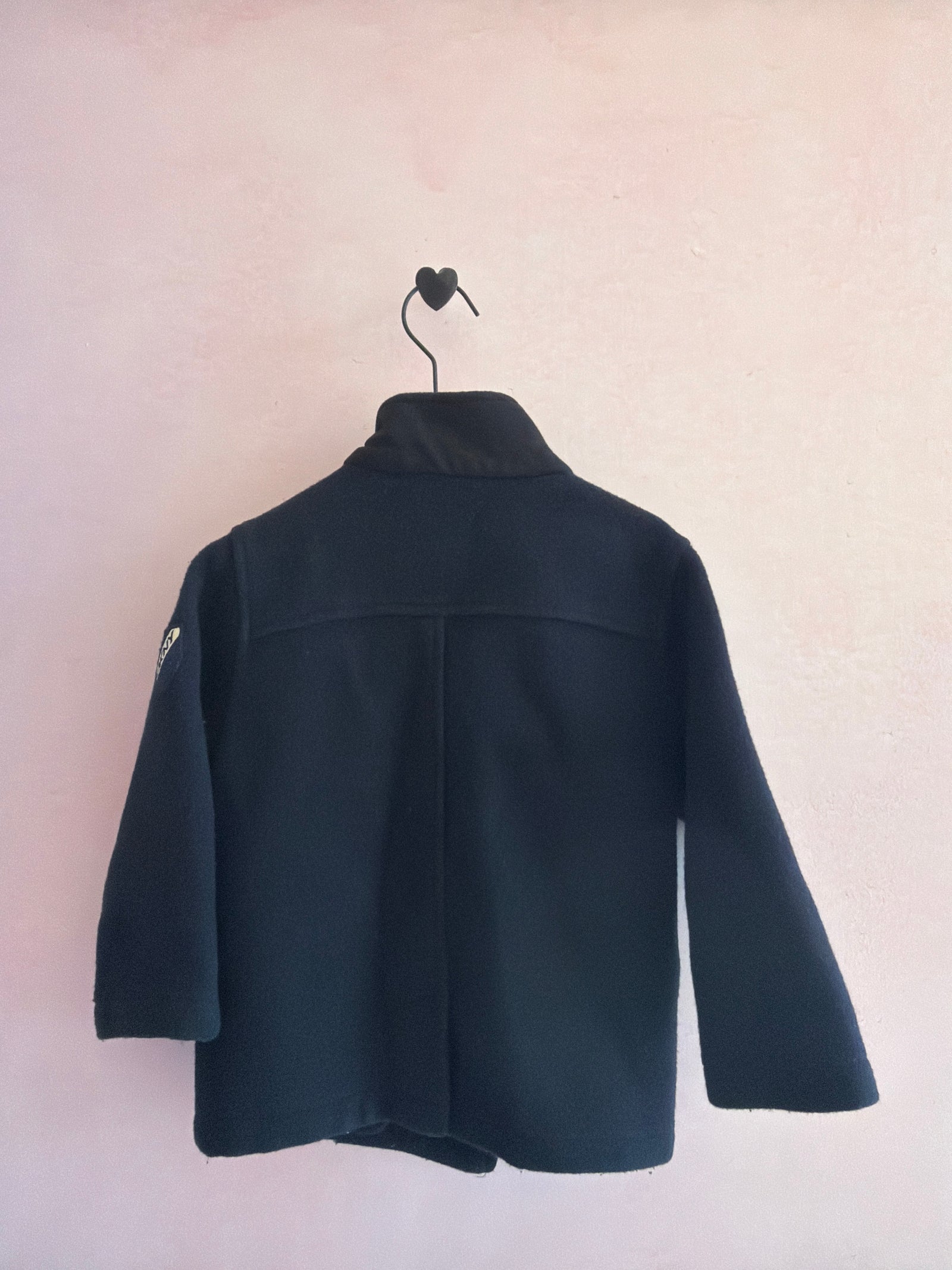 DKNY Navy Wool Blend Peacoat / 3
