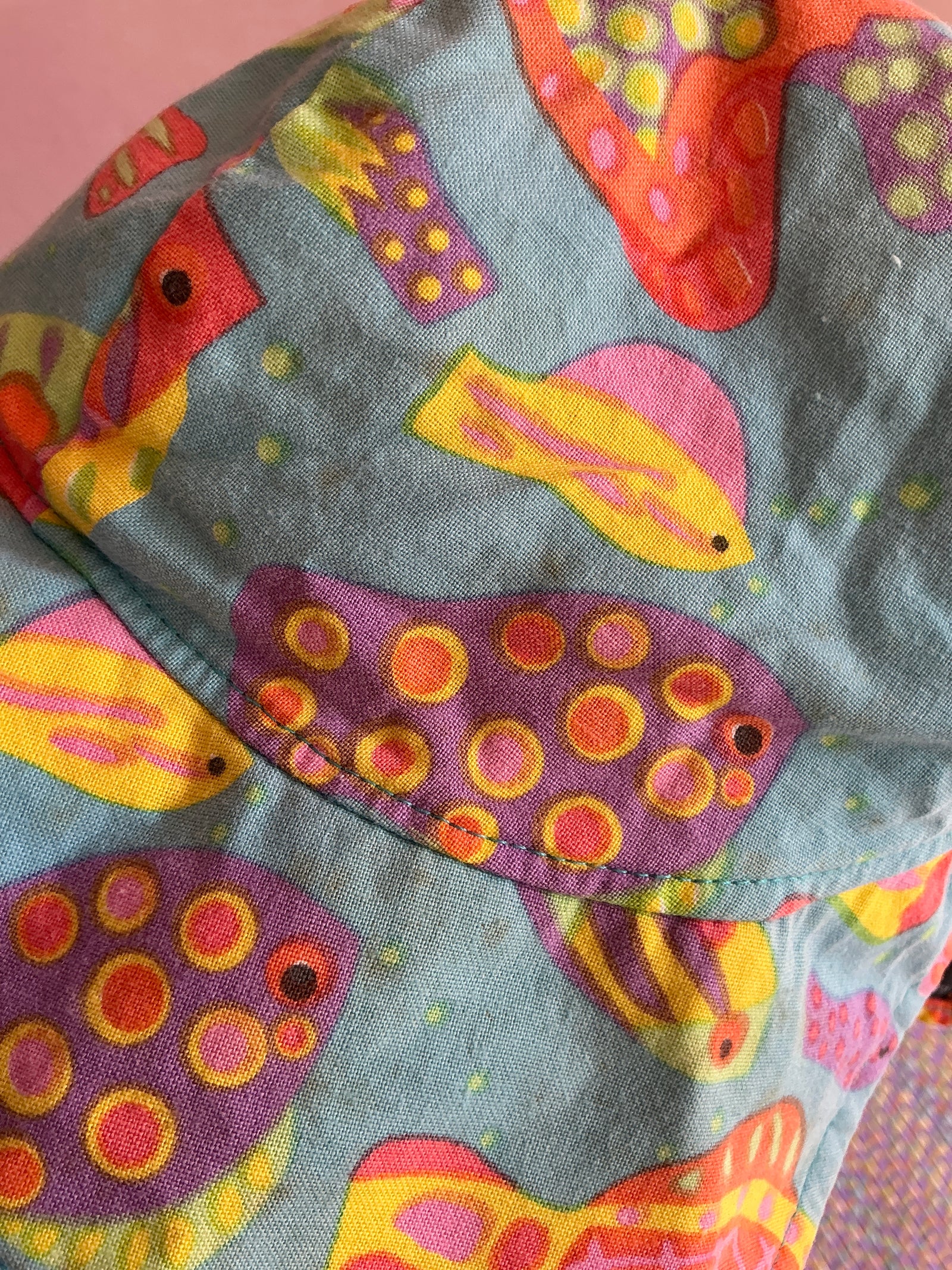 vintage 1987 flap happy Fish hat / 12 months