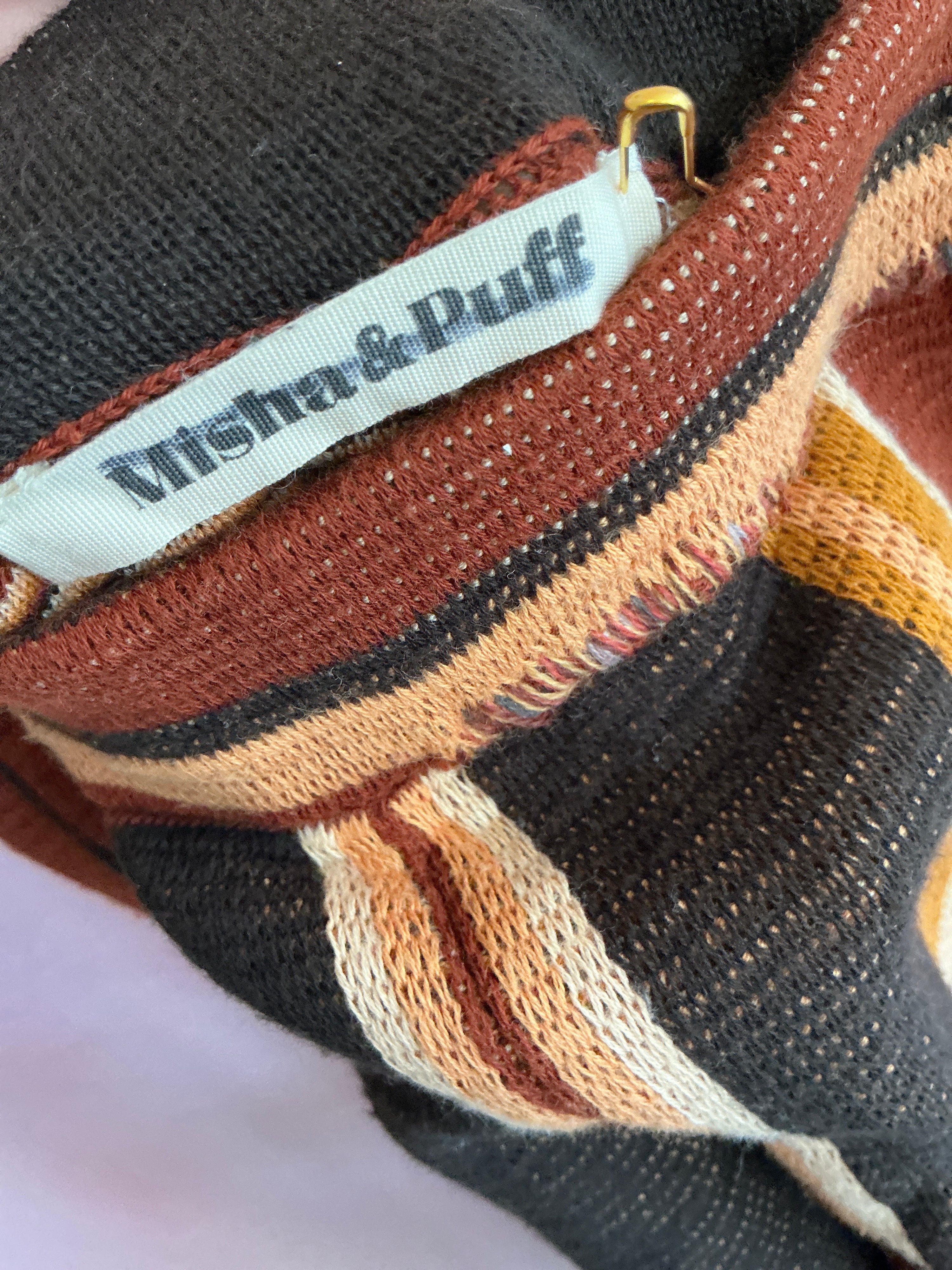 Misha & Puff Brown Orange Stripe Pants / 3-4