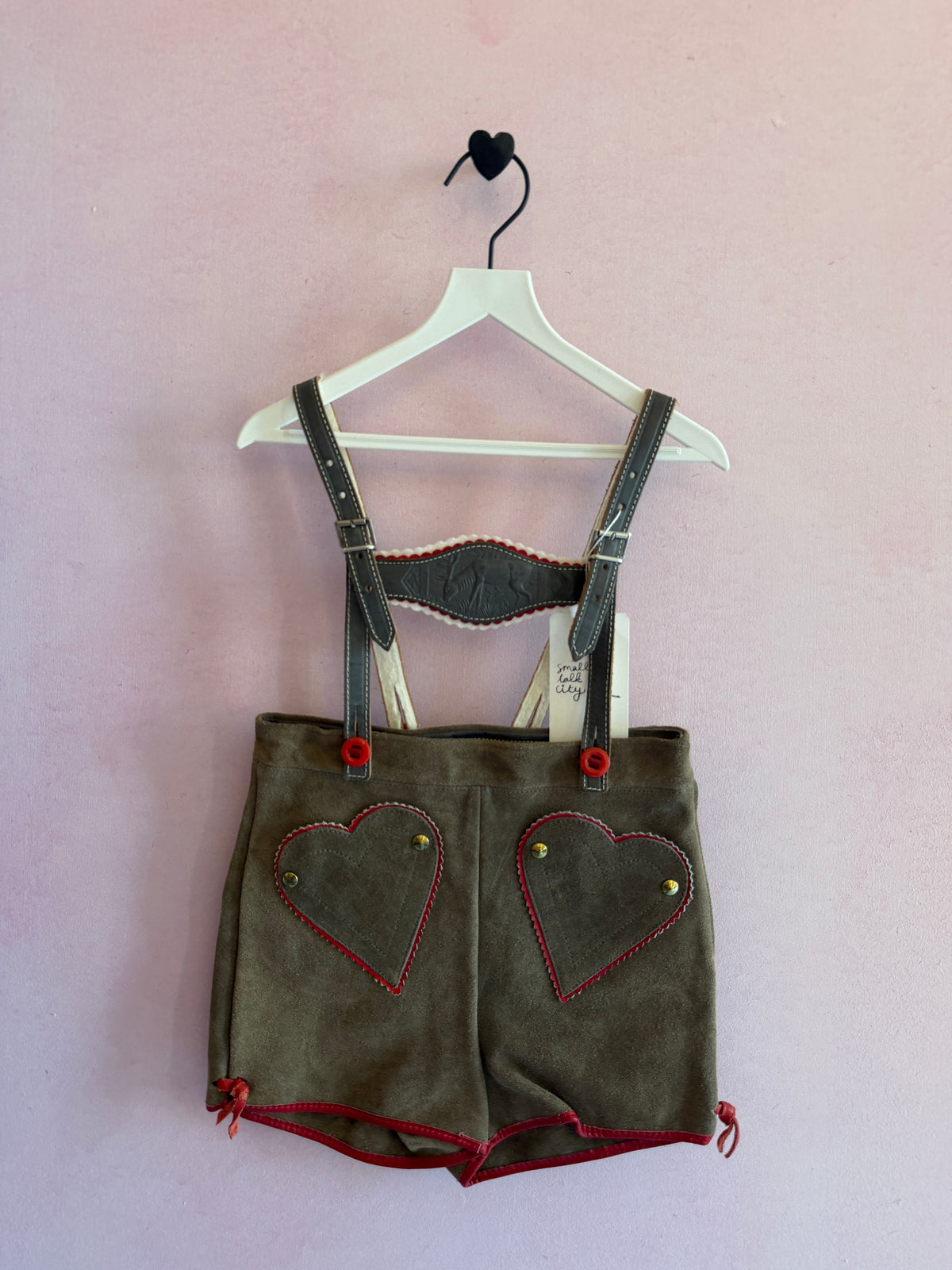 vintage Heart Lederhosen / Youth Small