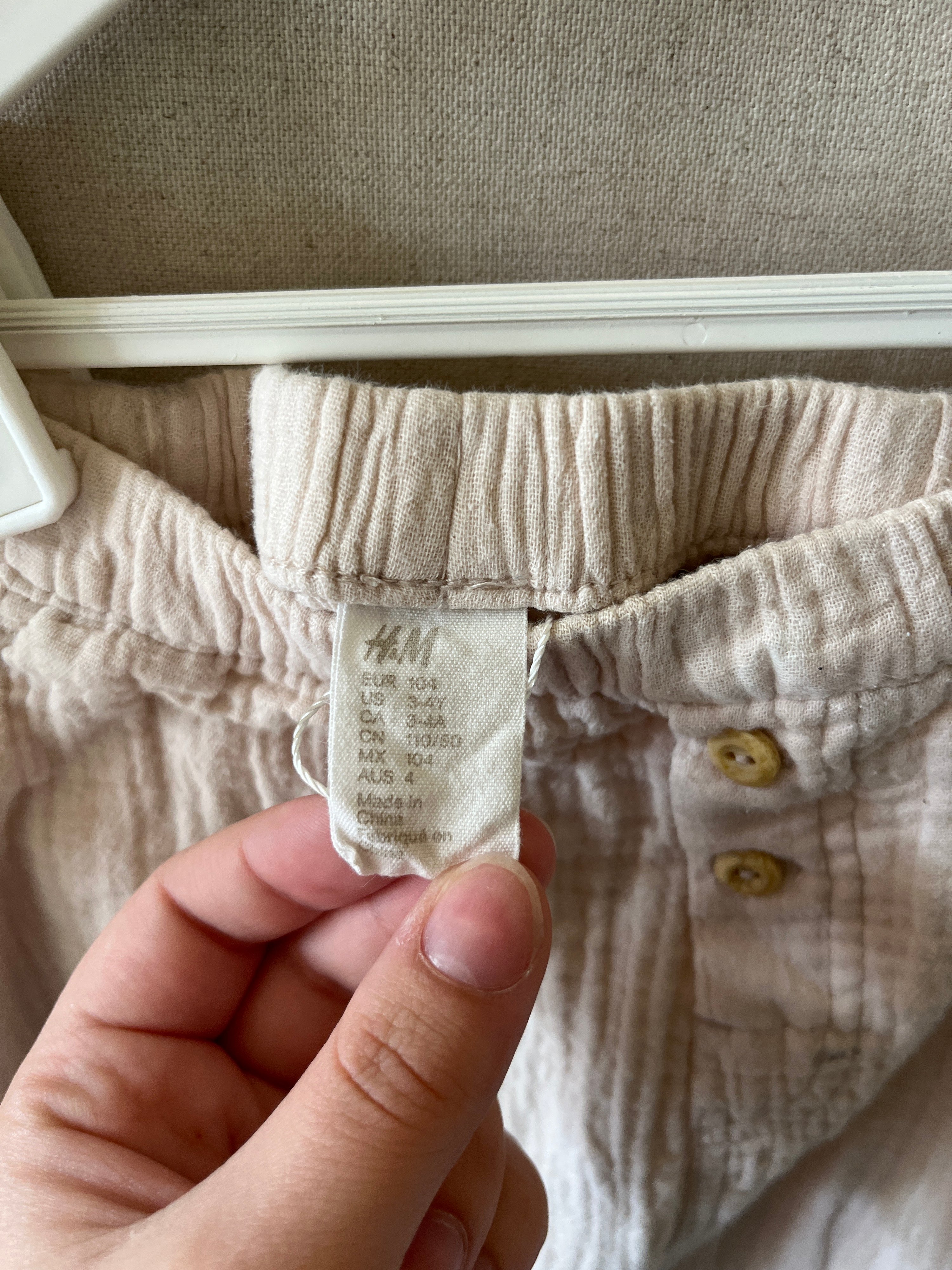 H&M Muslin Pants / 3-4 Years (thrashed)