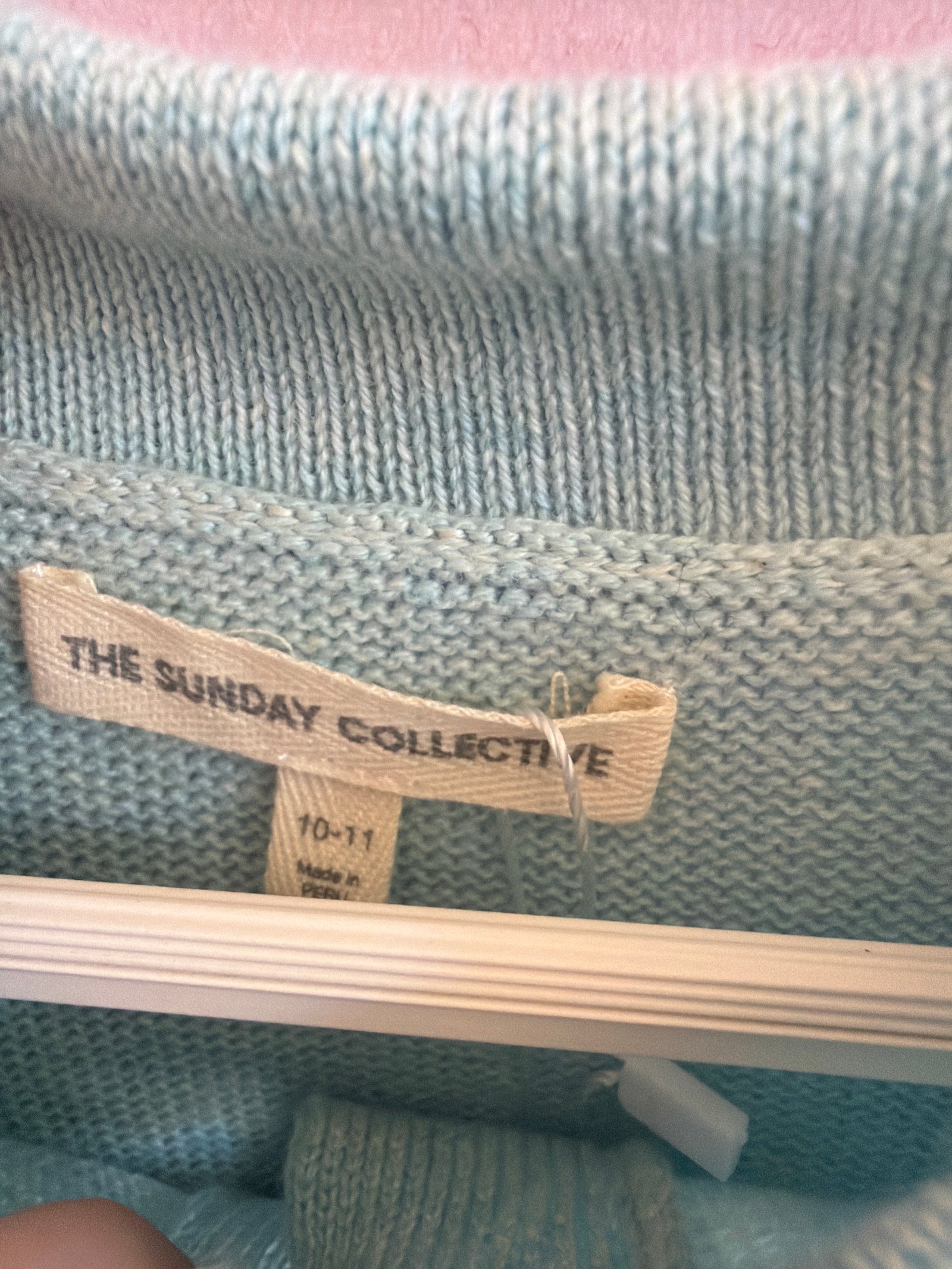 The Sunday Collective Aqua Sweater / 10-11