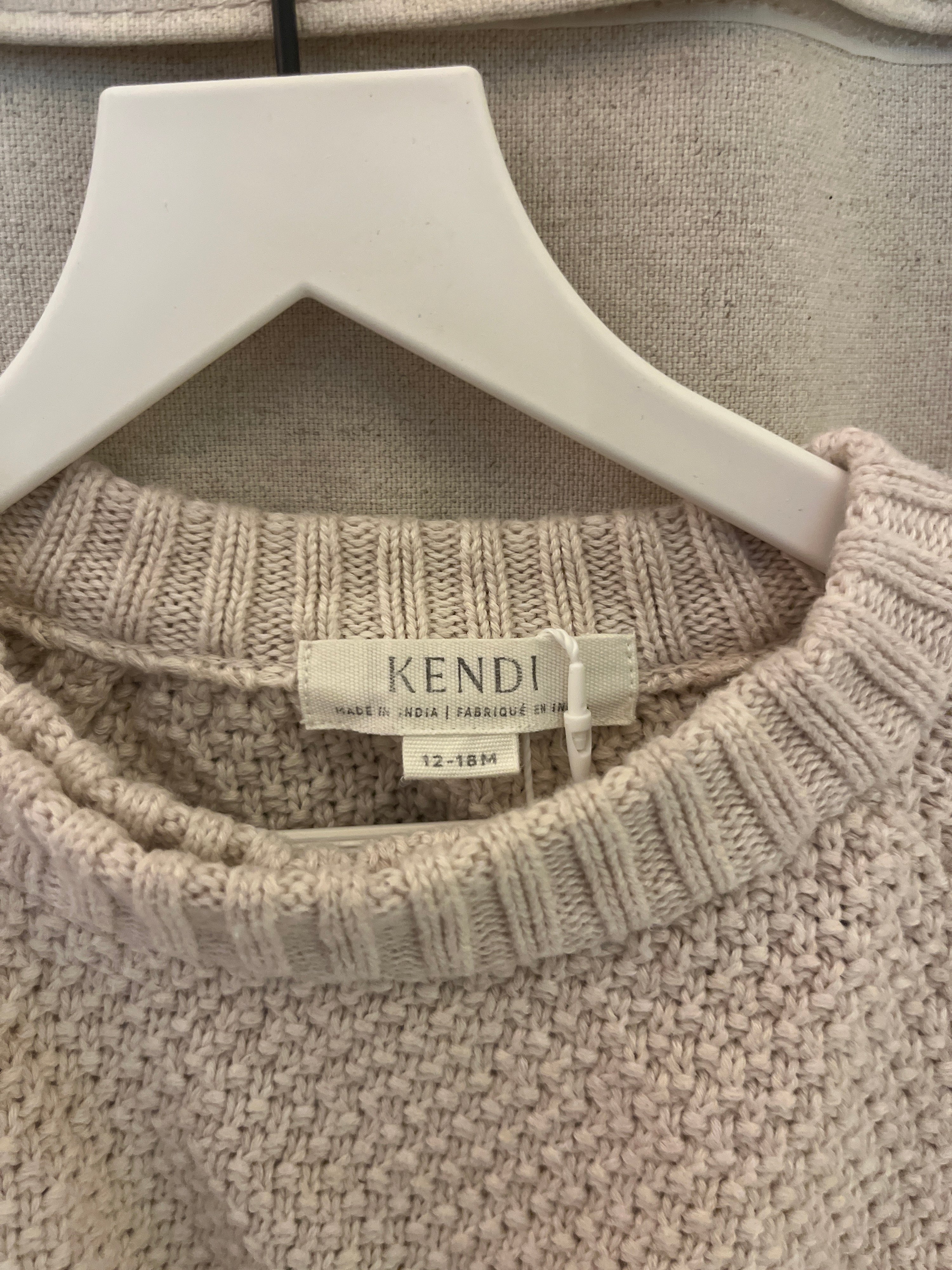 Kendi (by Colored Organics) Off-white Sweater / 12-18 months