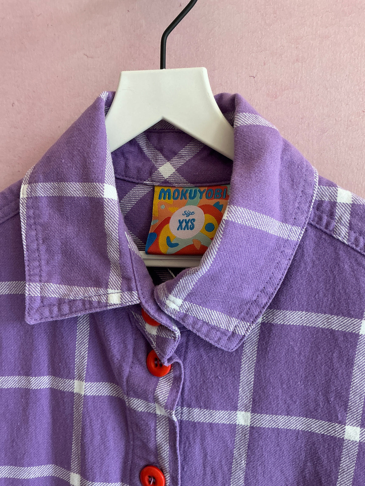 Mokuyobi Purple Grid Dress / XXS Women's