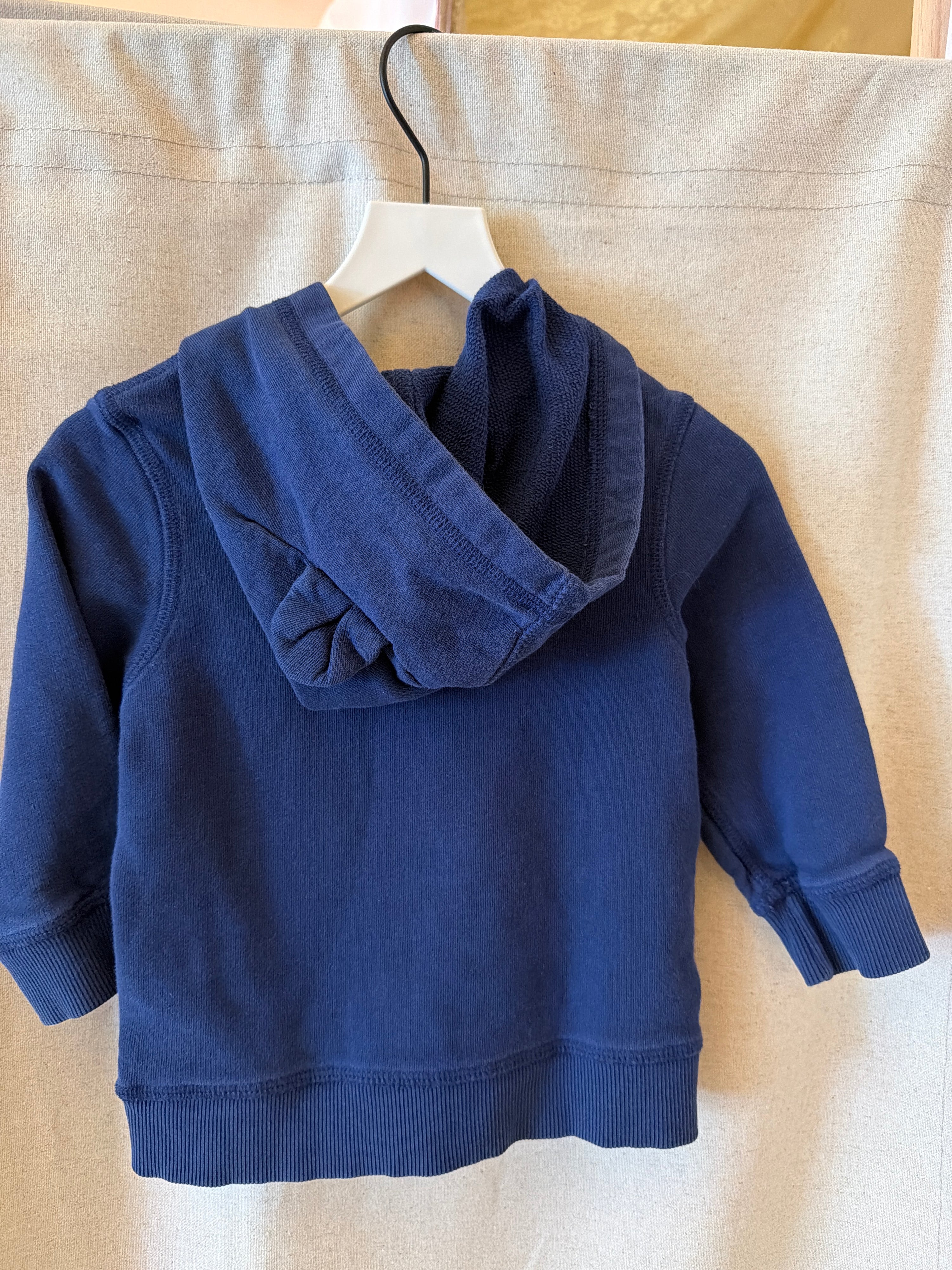 Hanna Andersson Blue Zip Sweatshirt / 18-24 months