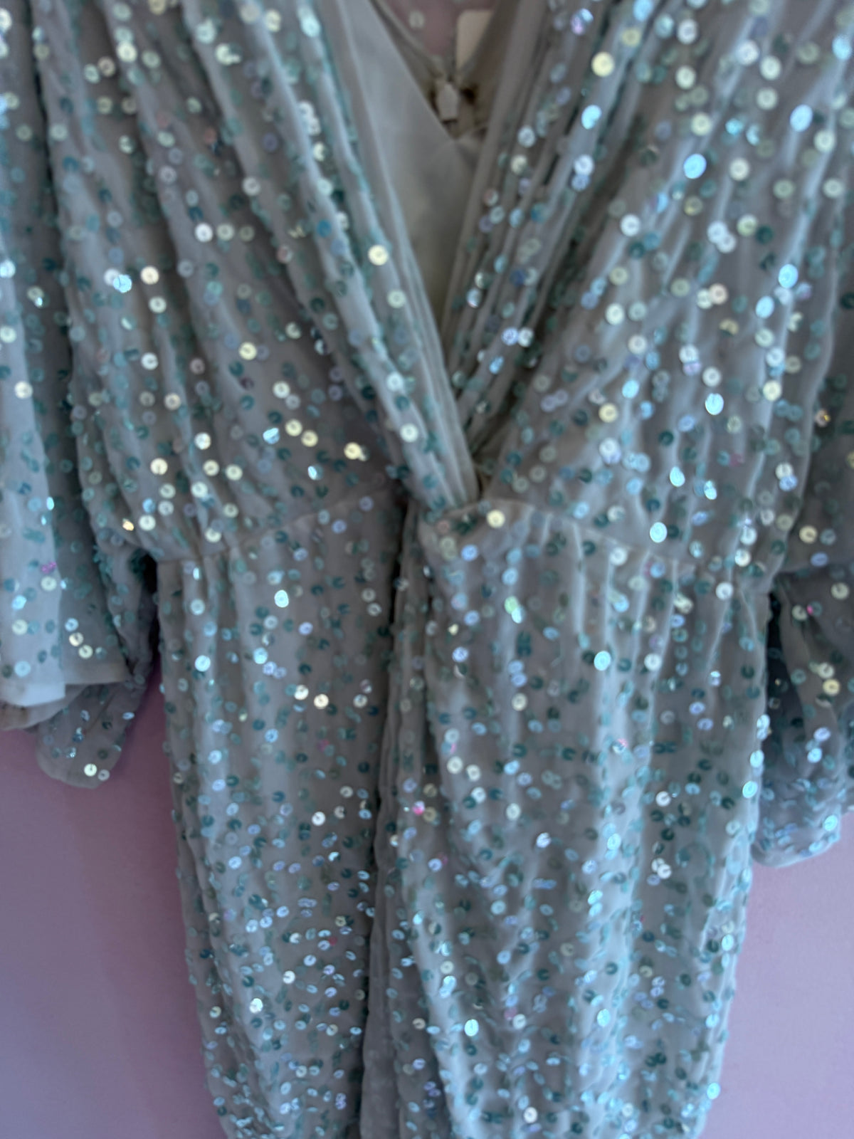 ASOS Silver Sequin Dress / Women's 6