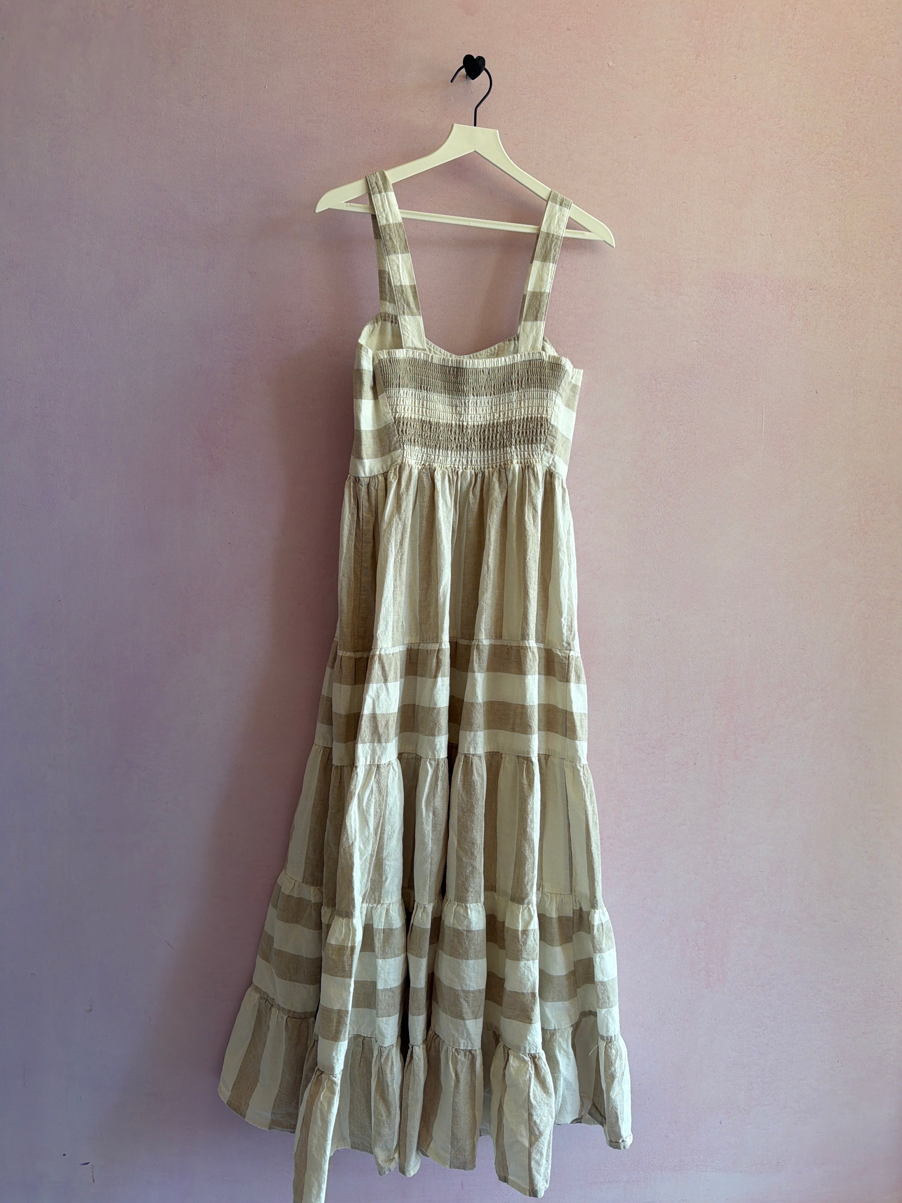 mister zimi linen cotton Stripe Dress / Women's 6