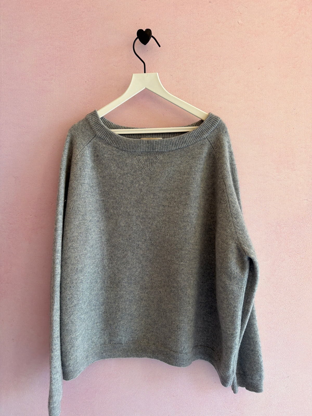 Bellerose Heather Gray 100% Cashmere Sweater / Women's 2
