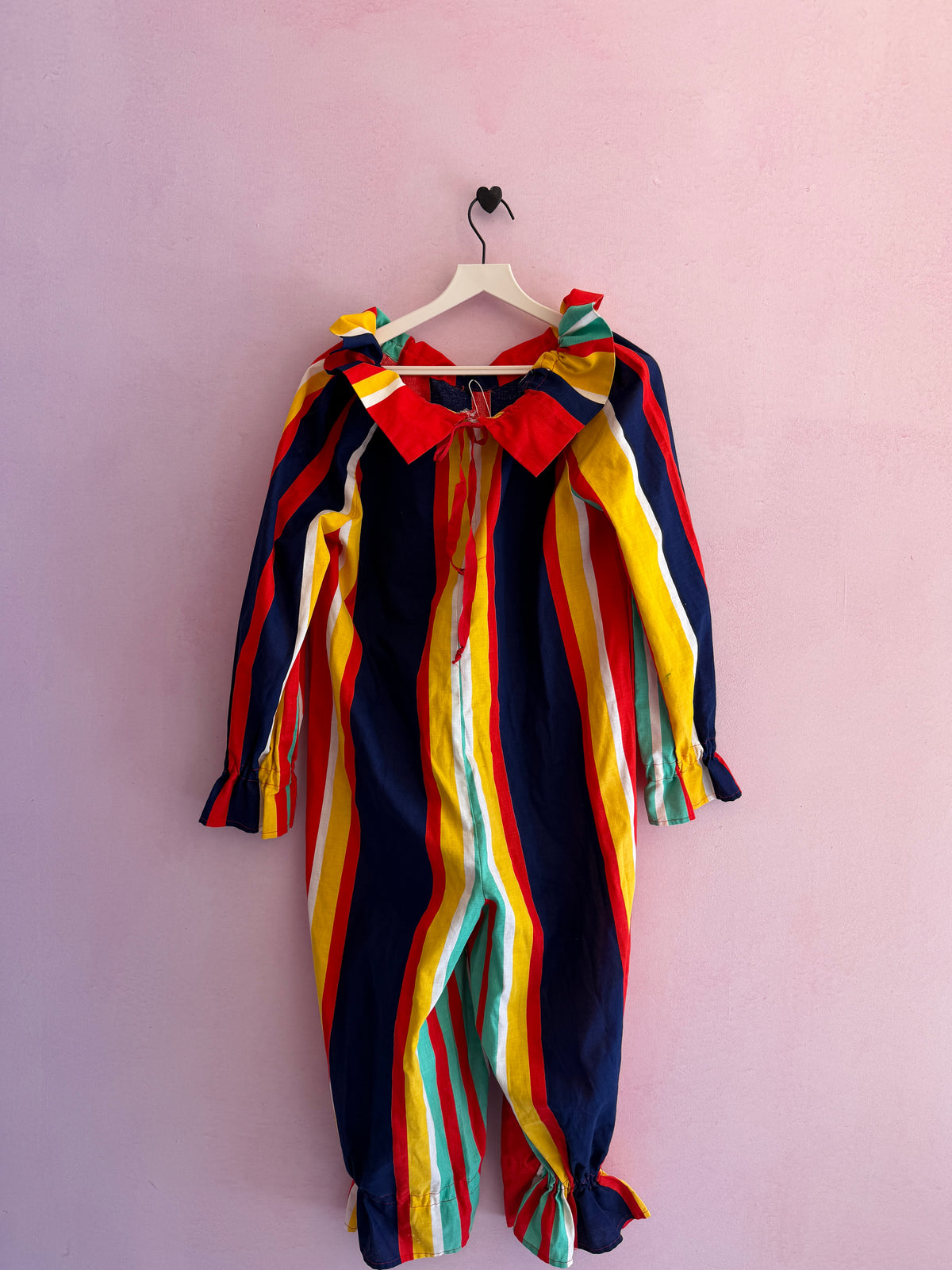 Kids Handmade Vintage Clown Costume / M