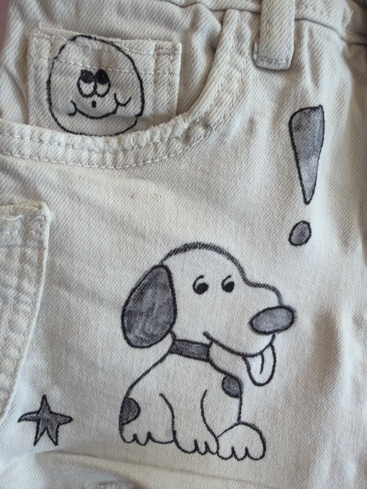 "Senior Cords" Style OFAK Puppy Cutoff Shorts / 8