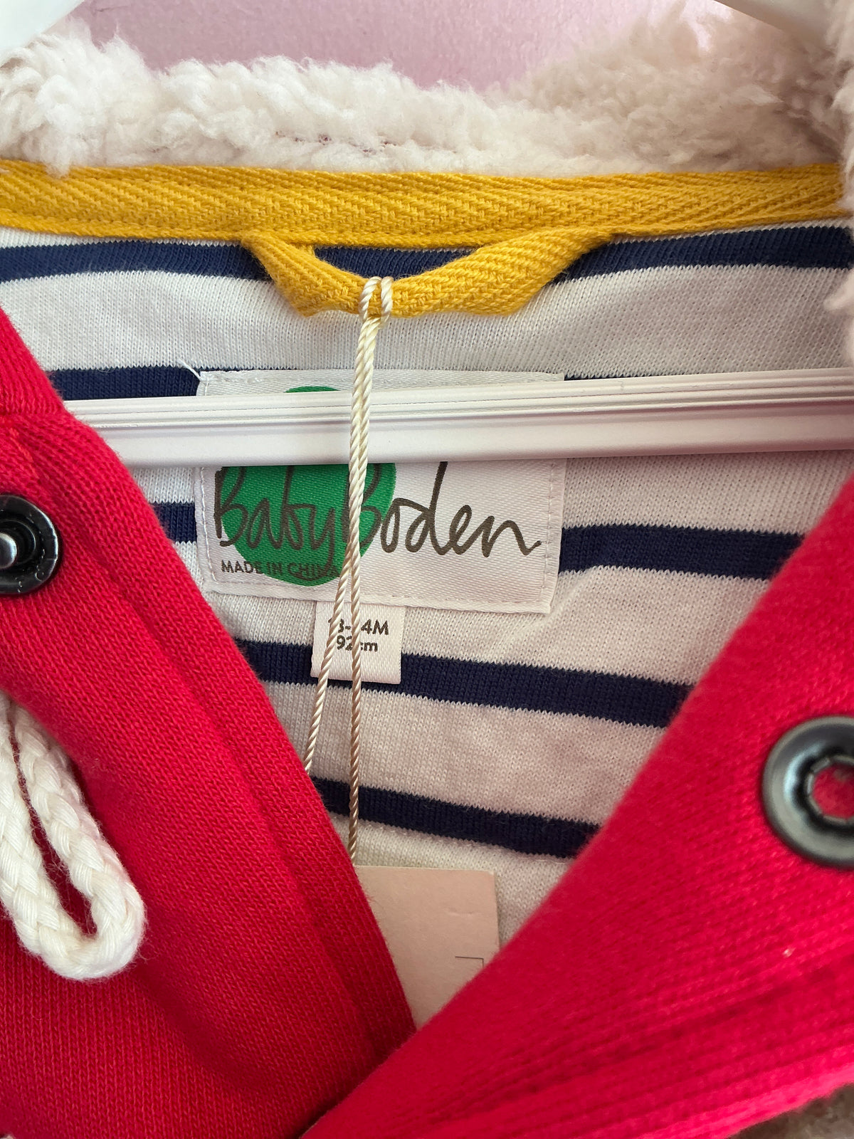 NWTs Mini Boden Red Toggle Coat / 18-24 months