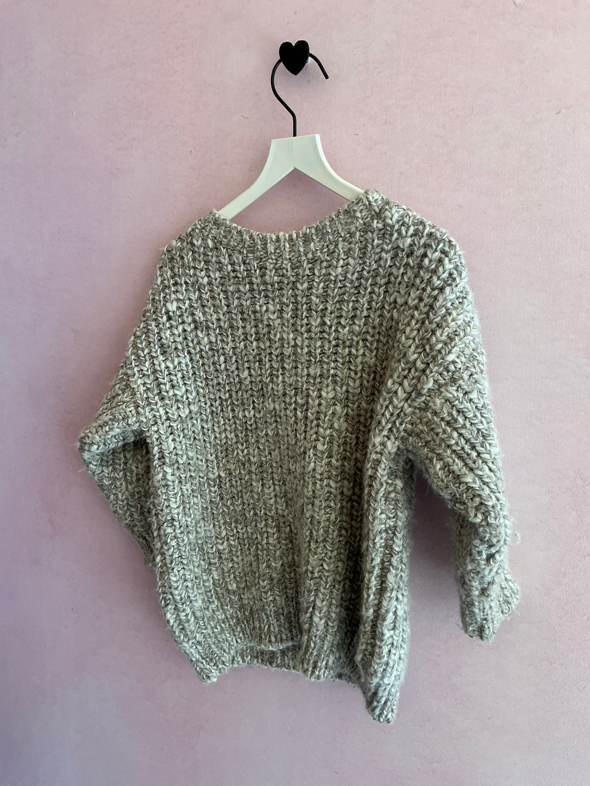 Play Up Gray Knit Sweater / 36 Months