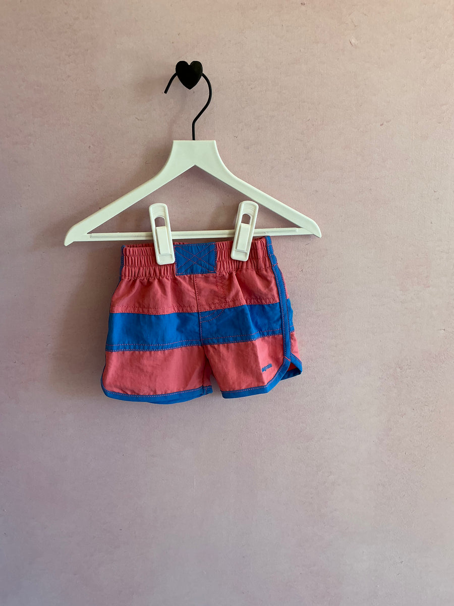 Patagonia Coral + Ocean Color Block Swimsuit / 3-6 months