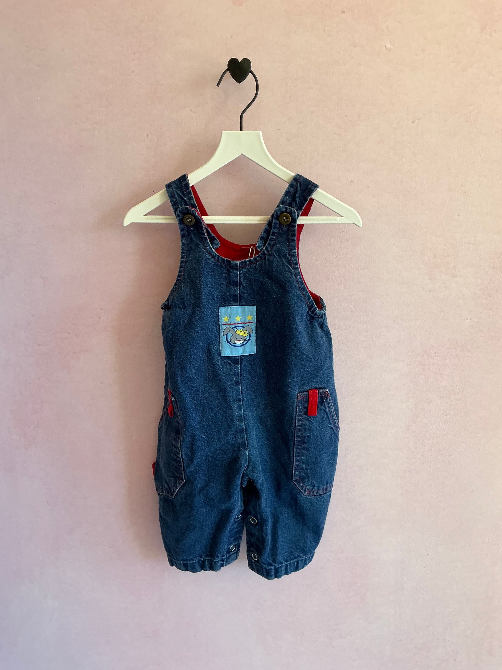 vintage health-tex King Bunny overalls / 12 months