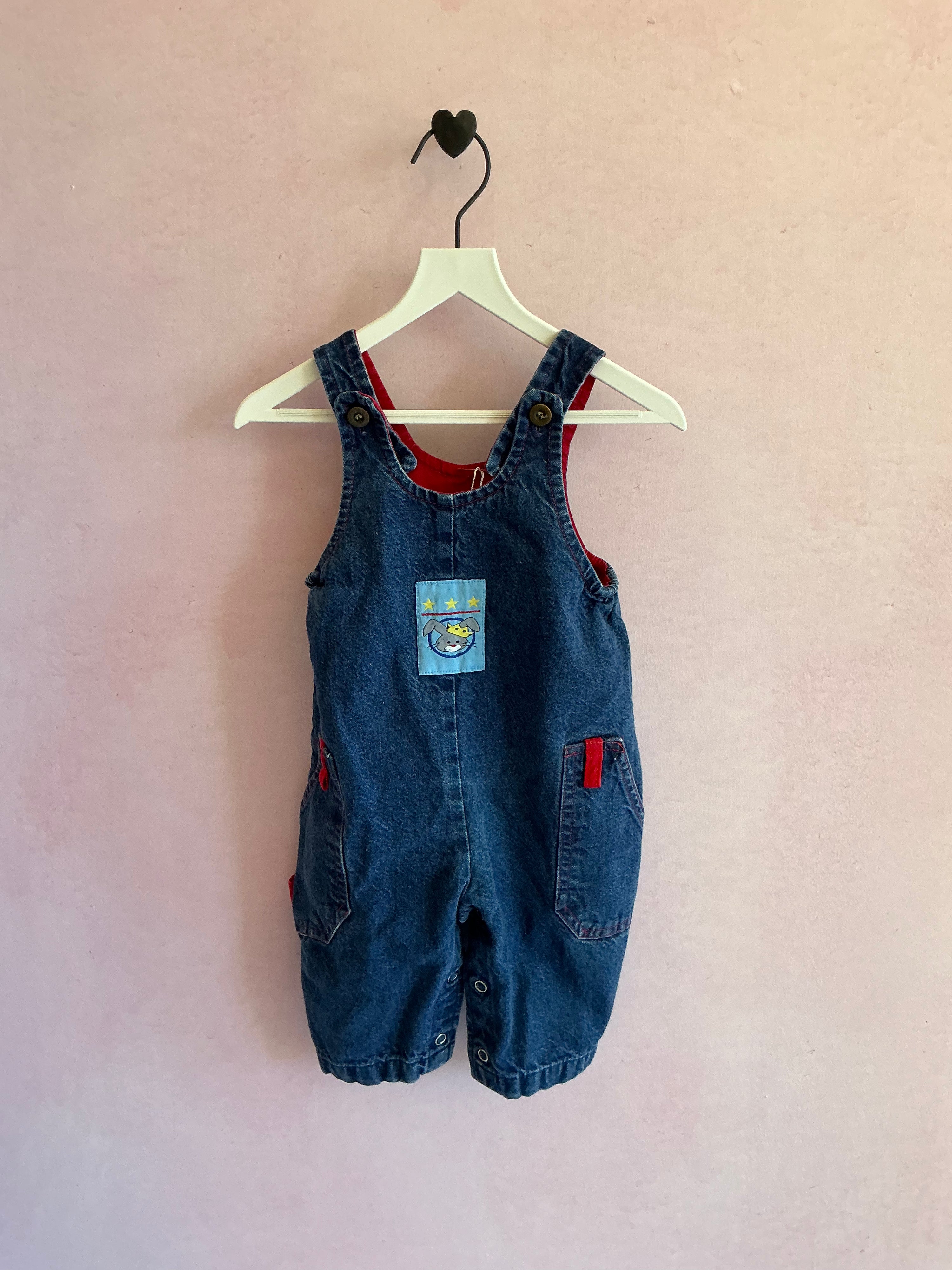 vintage health-tex King Bunny overalls / 12 months