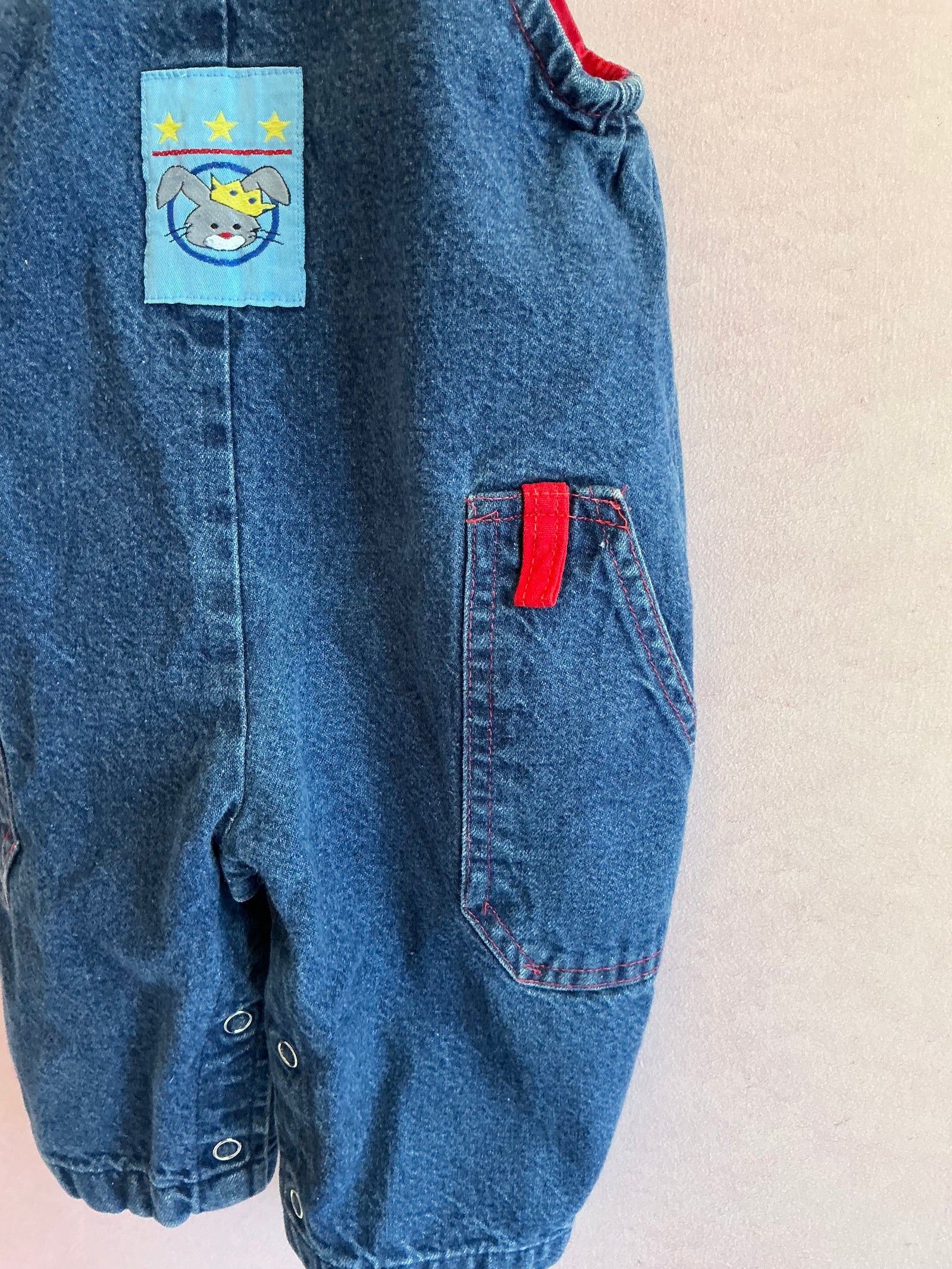 vintage health-tex King Bunny overalls / 12 months
