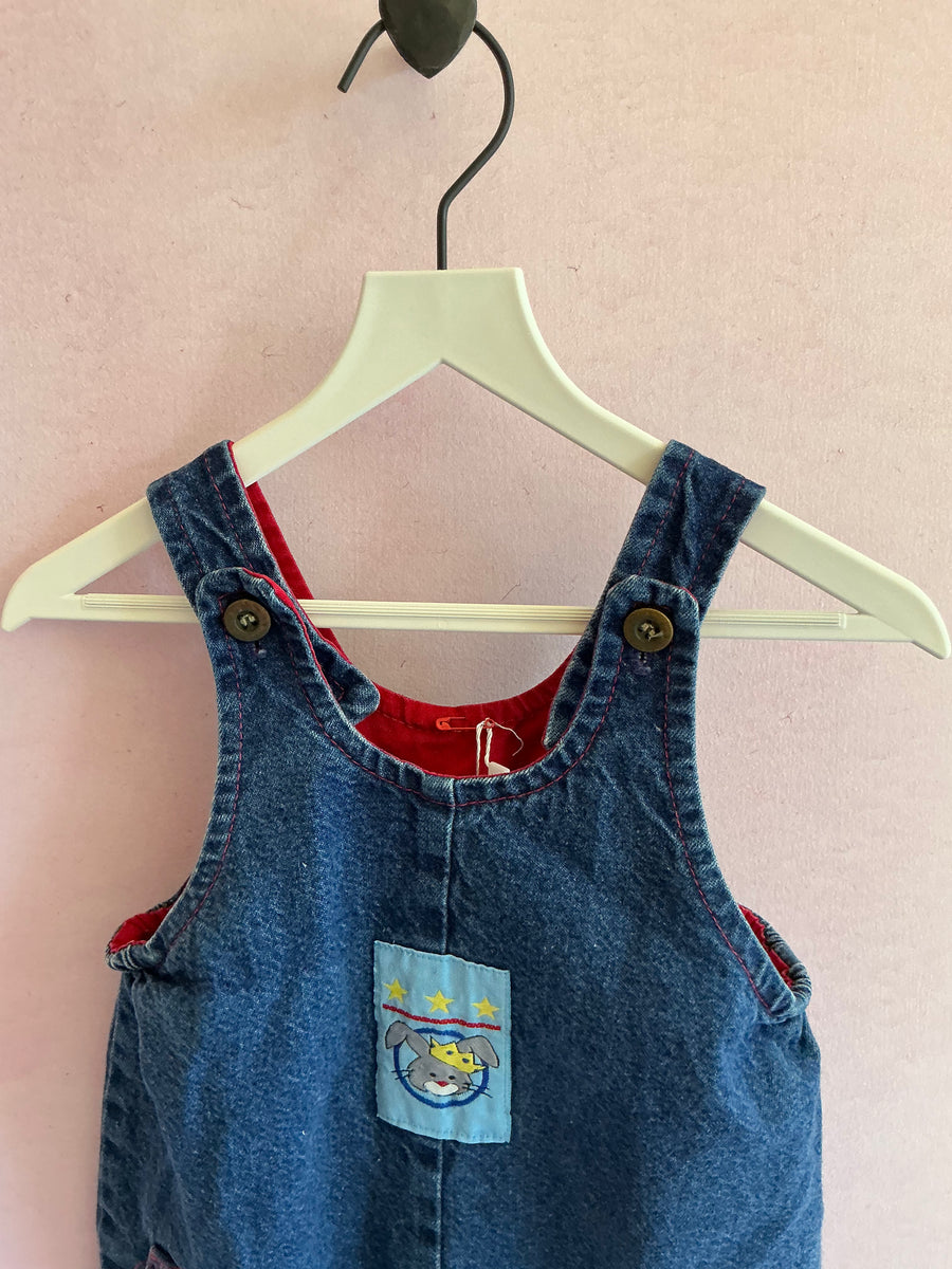 vintage health-tex King Bunny overalls / 12 months