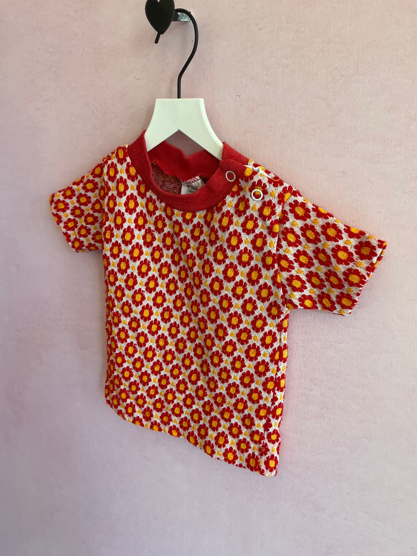 vintage sears 70s floral T-Shirt / 0-6 months