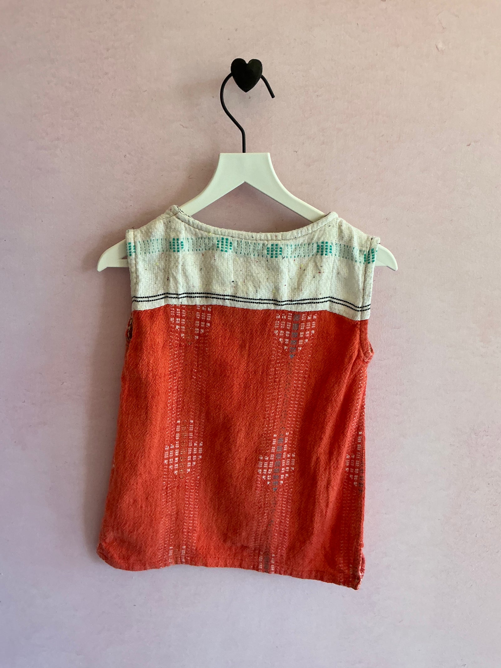 ace & jig Coral Funfetti Woven Top / 1 Year