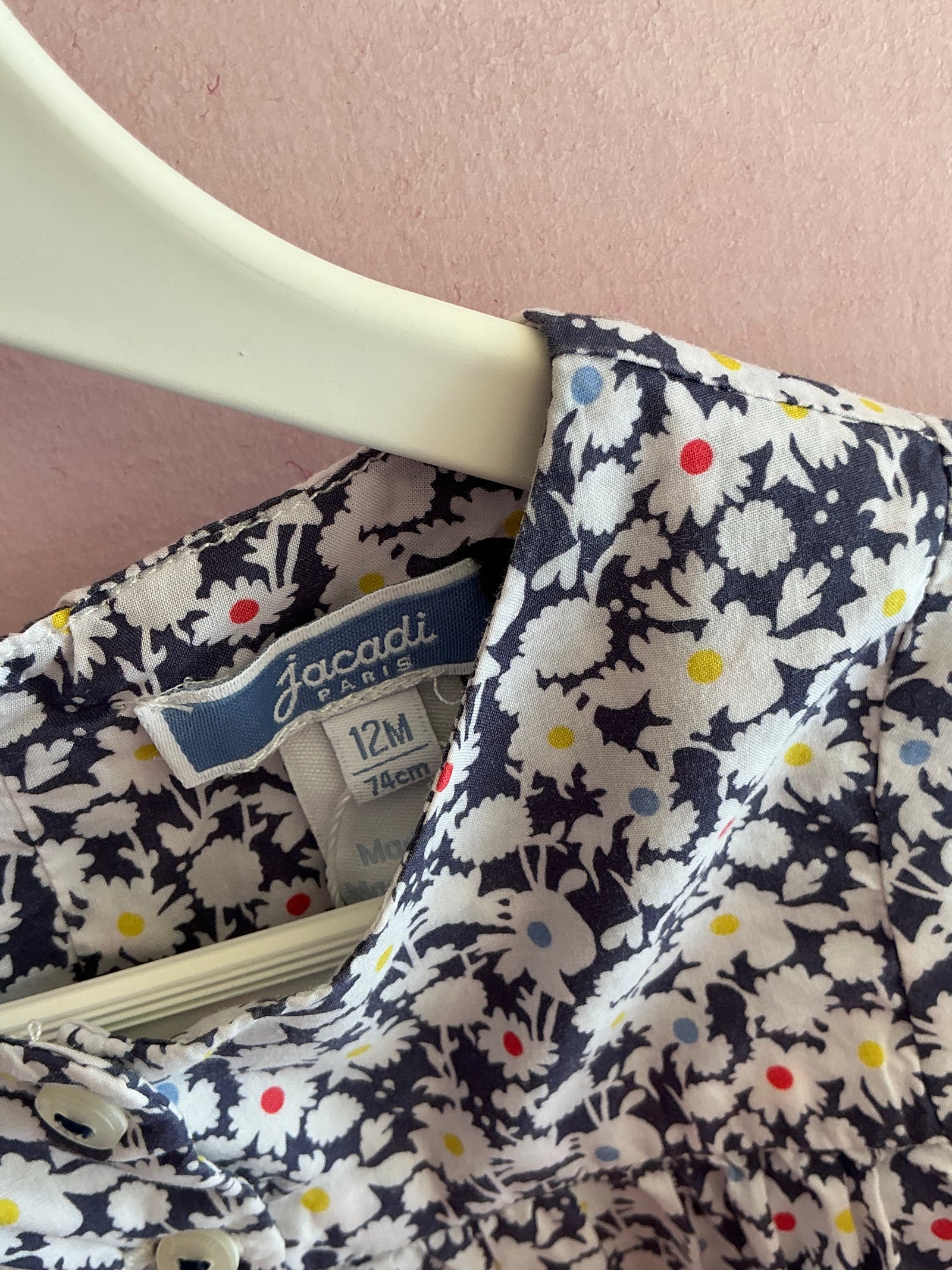 jacadi floral Blouse / 12 months
