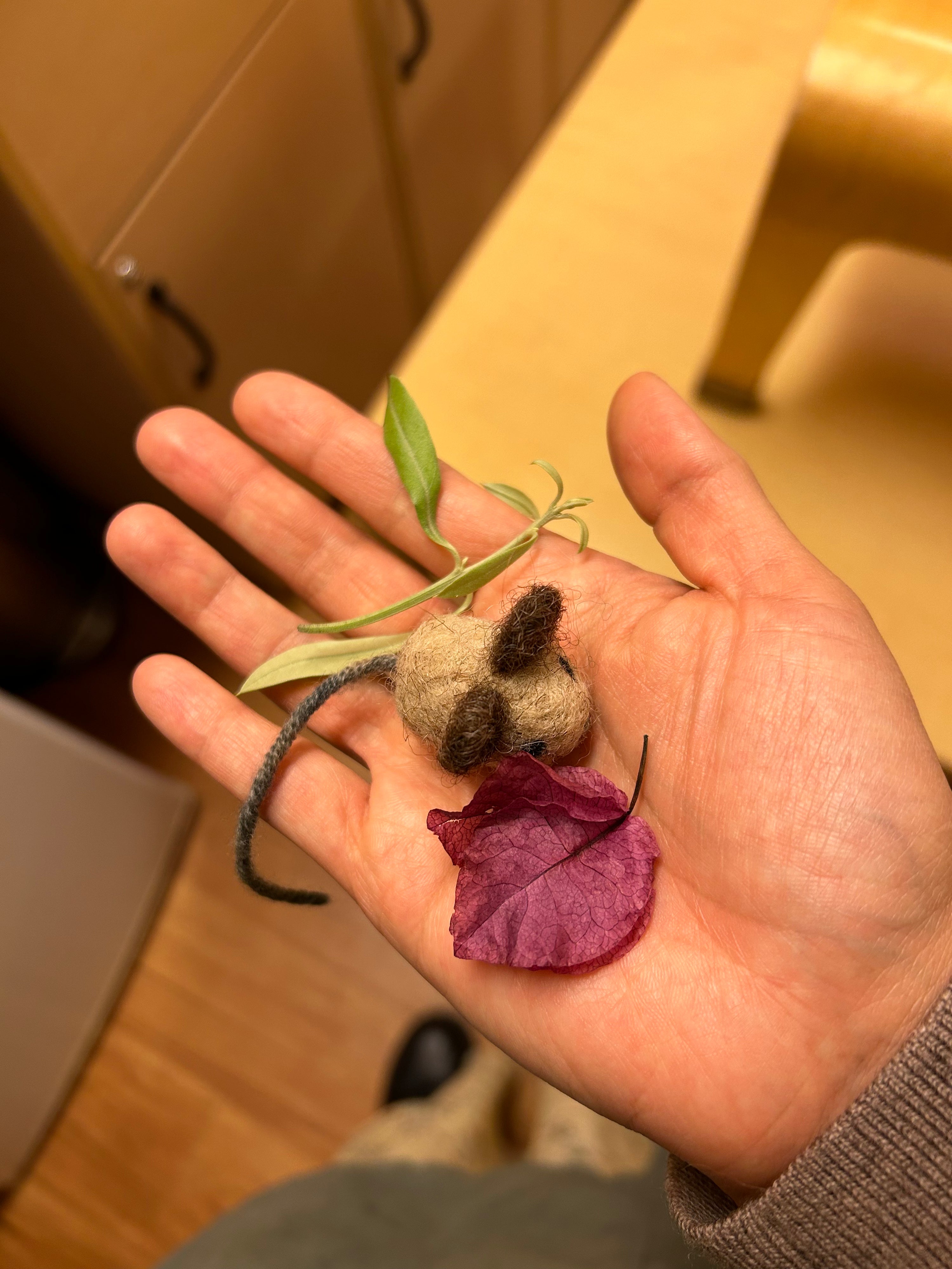 Grownups Needle Felt a Mouse with Teacher Julianna (Saturday)