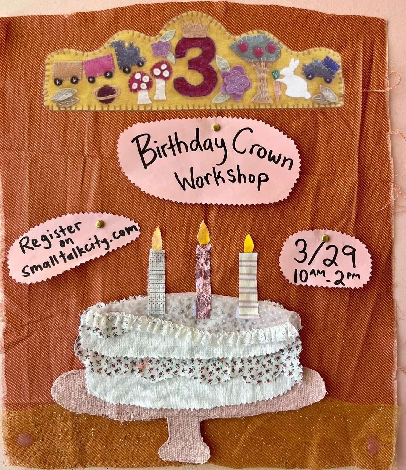 Sunday March 29th Families Make an Heirloom Birthday Crown
