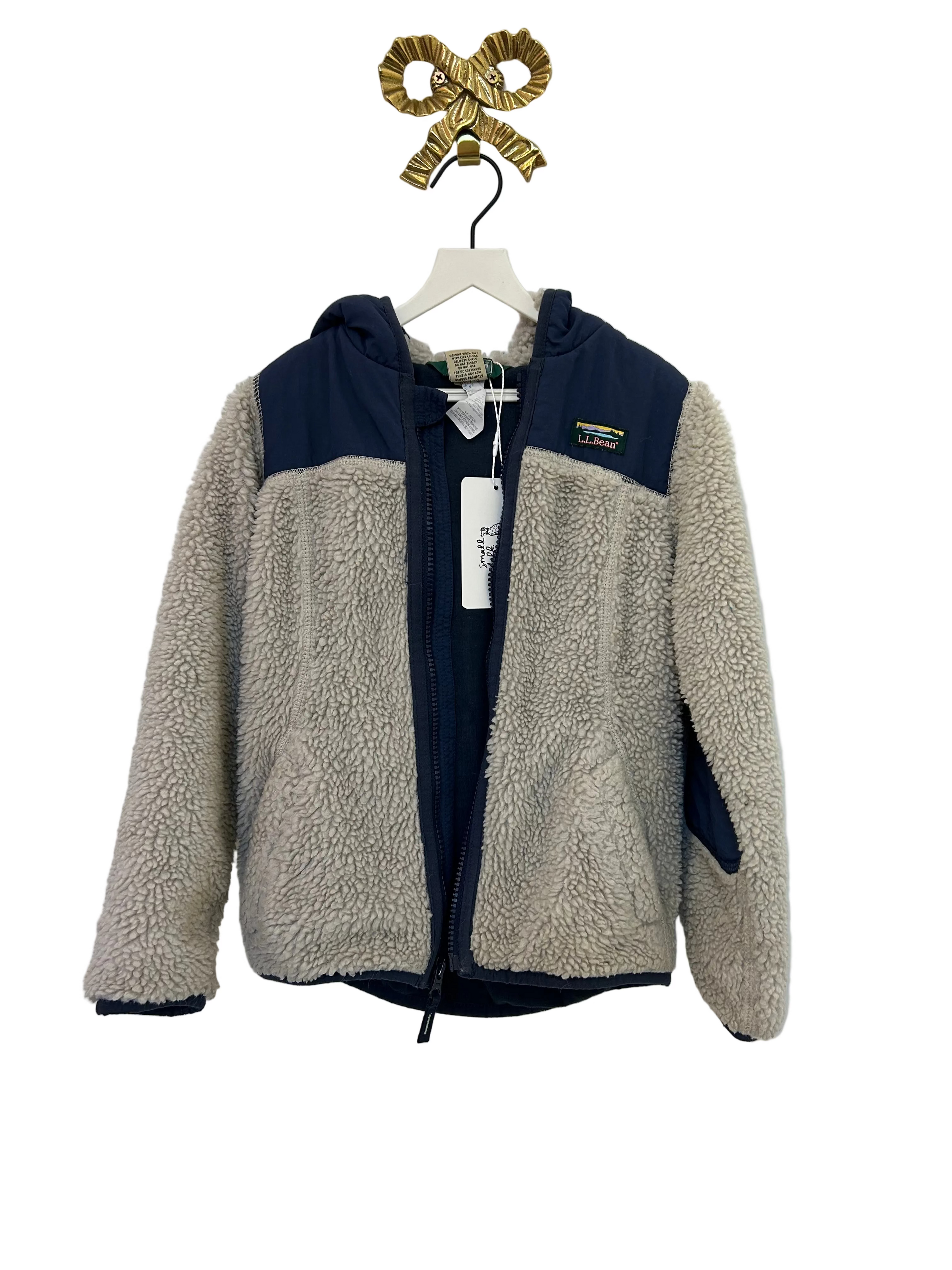 L.L BEAN Navy Forest Fleece Jacket / 5-6