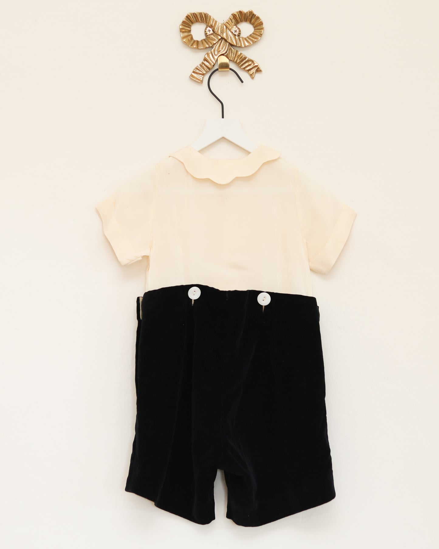 velvet and silk three-peice suit / 12months